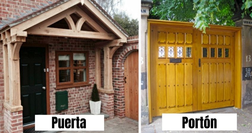 diferencia entre puerta y portón